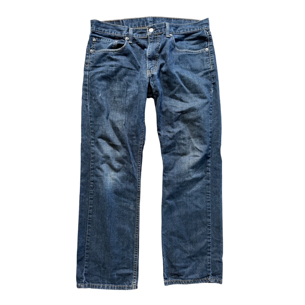 Levis 559 Relaxed Straight Jeans Mens 34x30 Dark Wash Blue Denim 005590392